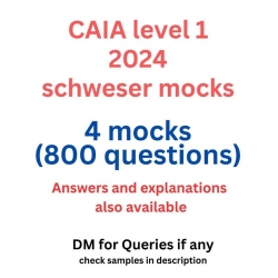 CAIA level 1 2024 mocks (4 mocks)